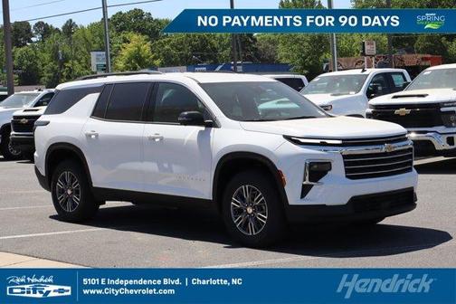 Summit White 2026 Chevrolet Traverse LT