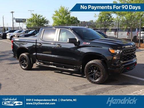 Black 2024 Chevrolet Silverado 1500 Custom Trail Boss