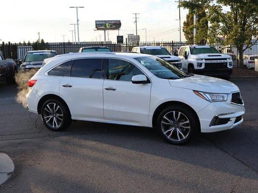 White Diamond Pearl 2019 Acura MDX 3.5L w/Advance Package
