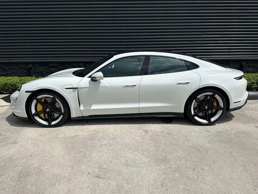 White 2022 Porsche Taycan Turbo
