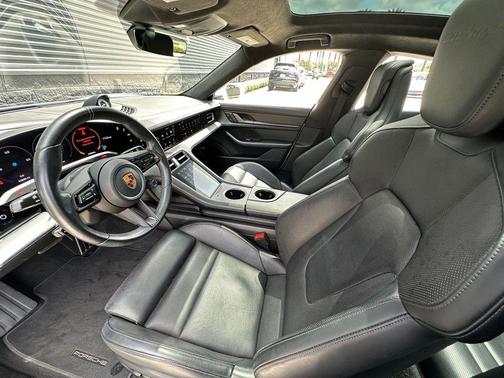 White 2022 Porsche Taycan Turbo