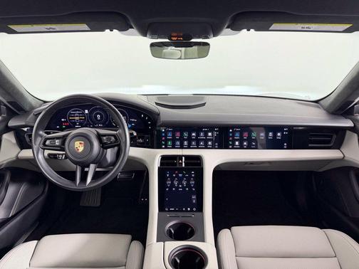 Carrara White 2023 Porsche Taycan Turbo