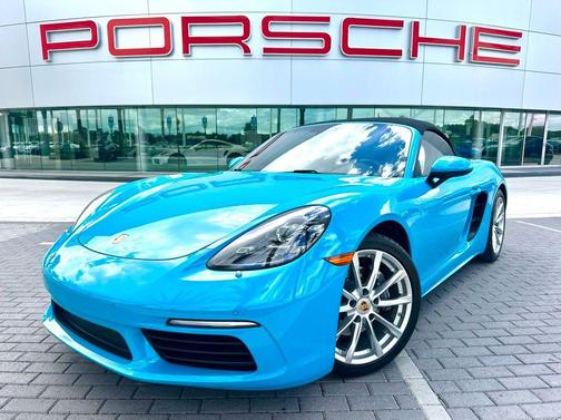 Blue 2017 Porsche 718 Boxster Base