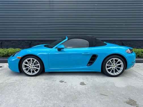 Blue 2017 Porsche 718 Boxster Base