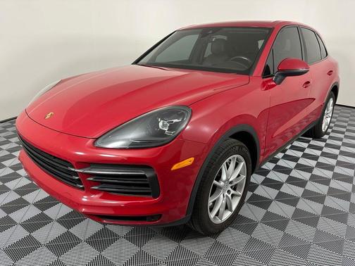 Red 2021 Porsche Cayenne Base