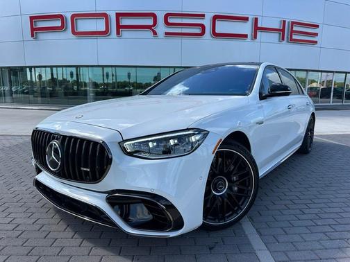 Moonlight White 2024 Mercedes-Benz AMG S 63 E Base