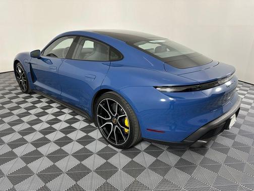 Neptune Blue 2022 Porsche Taycan Turbo S