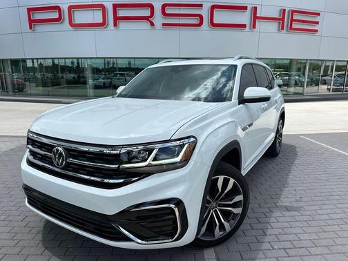 Pure White 2021 Volkswagen Atlas 3.6 V6 SEL R-Line