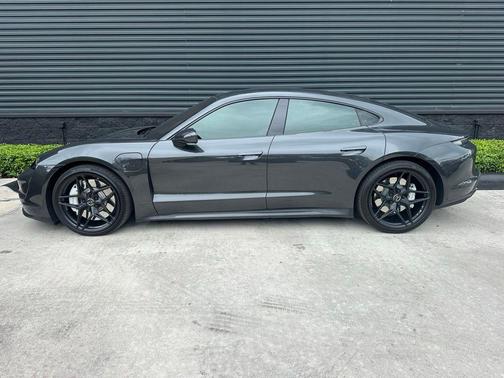 Gray Metallic 2021 Porsche Taycan Turbo