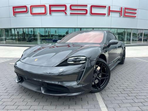 Gray Metallic 2021 Porsche Taycan Turbo
