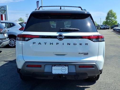 White / Black 2026 Nissan Pathfinder Platinum