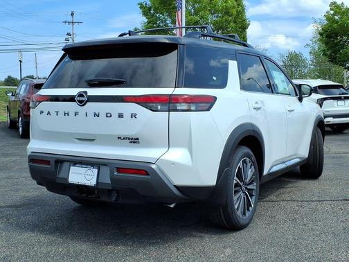 White / Black 2026 Nissan Pathfinder Platinum