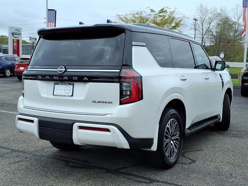 White 2025 Nissan Armada Platinum