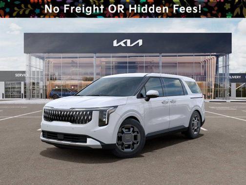 White 2026 Kia Carnival Hybrid EX