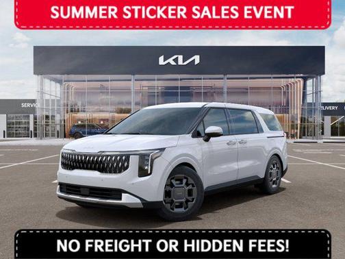 White 2026 Kia Carnival Hybrid EX