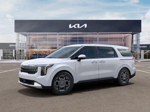 White 2026 Kia Carnival Hybrid EX