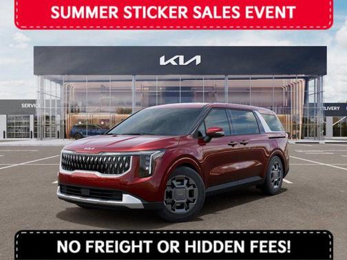 Red 2026 Kia Carnival Hybrid EX