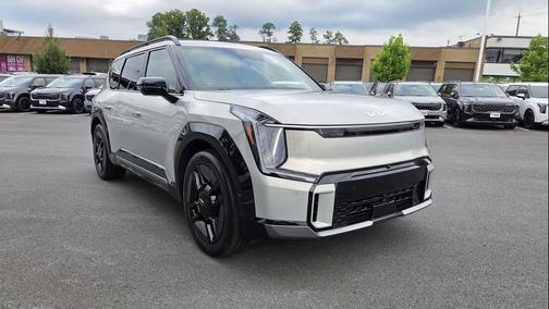 Ivory Silver 2024 Kia EV9 GT-Line