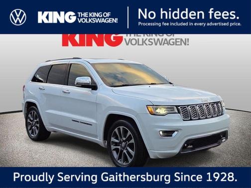 Bright White Clearcoat 2018 Jeep Grand Cherokee Overland