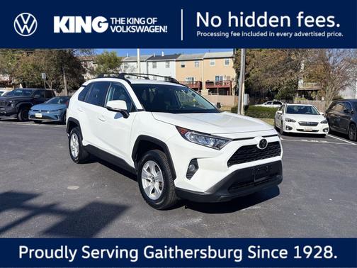 Super White 2020 Toyota RAV4 XLE