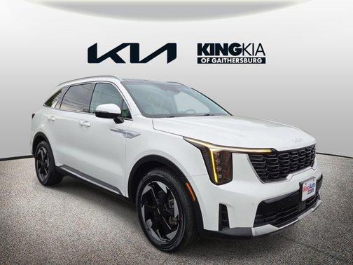 Snow White Pearl 2025 Kia Sorento Hybrid EX