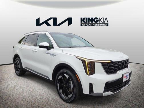 Snow White Pearl 2025 Kia Sorento Hybrid EX