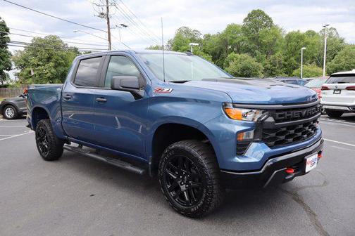 Lakeshore Blue Metallic 2024 Chevrolet Silverado 1500 Custom Trail Boss