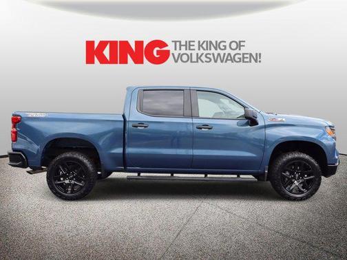 Lakeshore Blue Metallic 2024 Chevrolet Silverado 1500 Custom Trail Boss