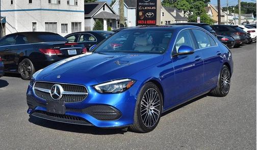 Blue 2022 Mercedes-Benz C-Class C 300 4MATIC
