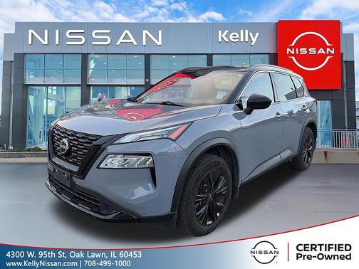 Boulder Gray Pearl/Super Black 2023 Nissan Rogue SV