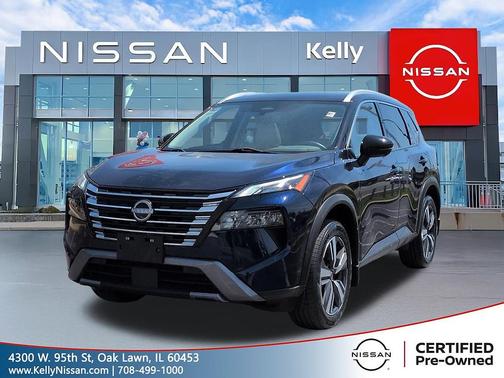 Deep Ocean Blue Pearl/Super Black 2024 Nissan Rogue SL