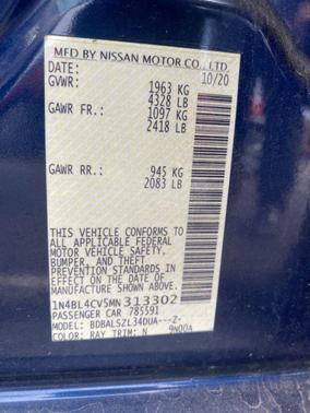 2021 Nissan Altima SR FWD