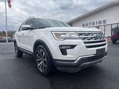 White Platinum Clearcoat Metallic 2018 Ford Explorer Limited