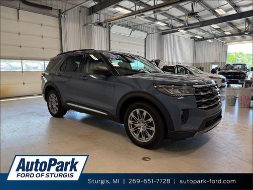 Vapor Blue 2025 Ford Explorer Active