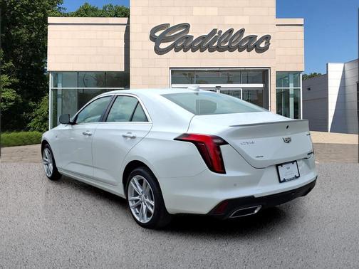 Crystal White Tricoat 2023 Cadillac CT4 Luxury