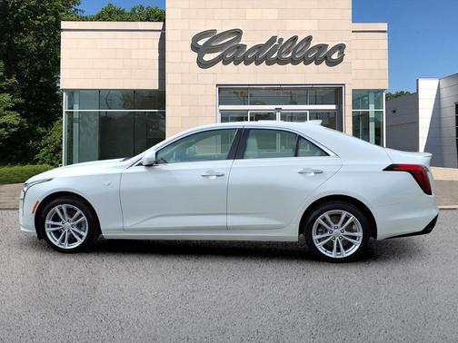 Crystal White Tricoat 2023 Cadillac CT4 Luxury