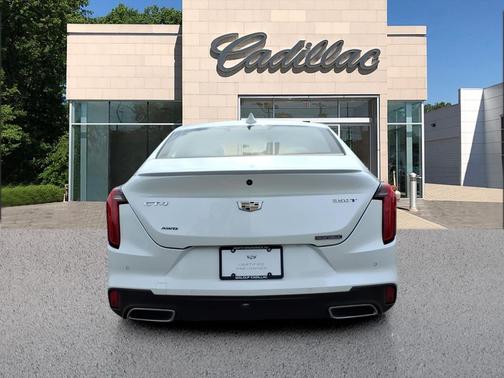 Crystal White Tricoat 2023 Cadillac CT4 Luxury