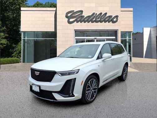Crystal White Tricoat 2025 Cadillac XT6 Sport AWD