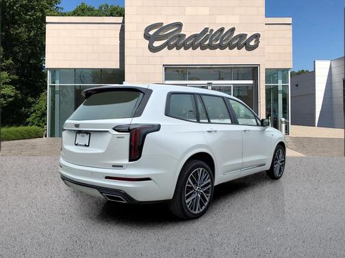 Crystal White Tricoat 2025 Cadillac XT6 Sport AWD