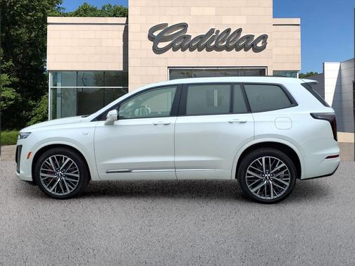 Crystal White Tricoat 2025 Cadillac XT6 Sport AWD