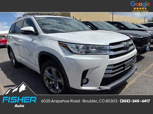 Blizzard Pearl 2019 Toyota Highlander Limited Platinum