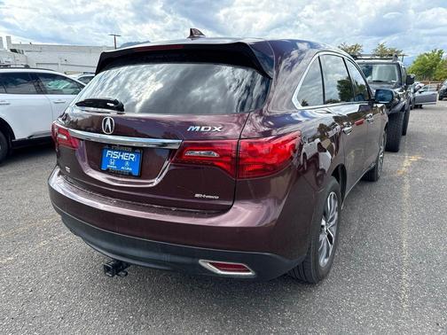 Maroon 2016 Acura MDX 3.5L
