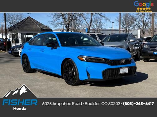 Boost Blue Pearl 2026 Honda Civic Sport