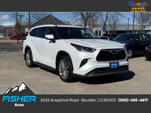 Wind Chill Pearl 2022 Toyota Highlander Platinum