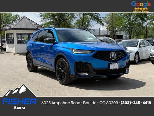 Blue 2026 Acura MDX A-Spec Advance Package