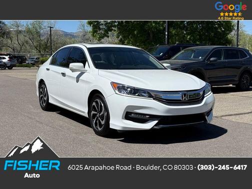 White 2017 Honda Accord EX-L