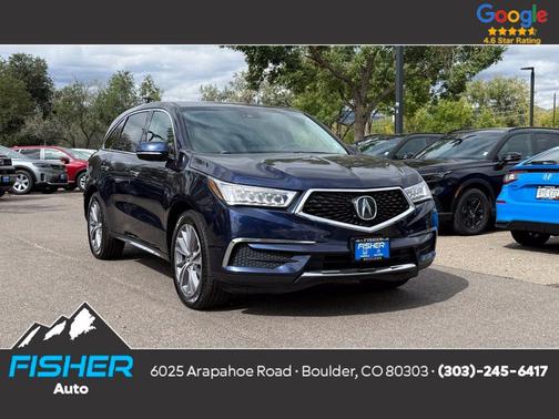 Fathom Blue Pearl 2017 Acura MDX 3.5L w/Technology Package