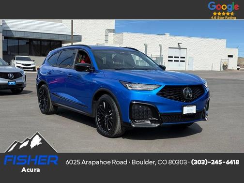 Blue 2026 Acura MDX A-Spec Advance Package