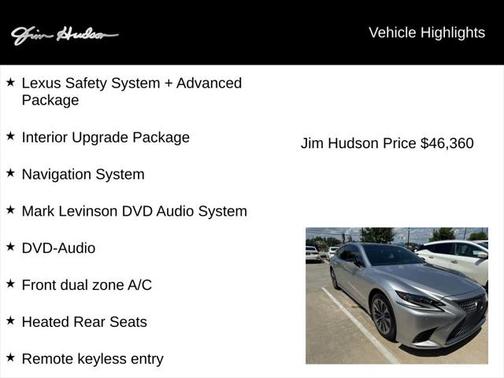 2019 Lexus LS 500 Base