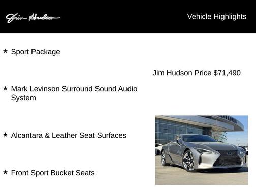 2019 Lexus LC 500 Base